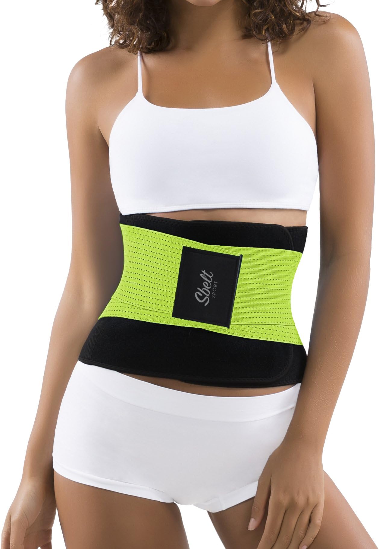 Thermal Waist Trainer Slimming Belt – Women’s Slimming Body Shaper Trimmer for an Hourglass Shape (Green, Large/X-Large)