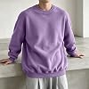 Sudadera de cuello redondo extragrande para hombre, unisex y sólida 3