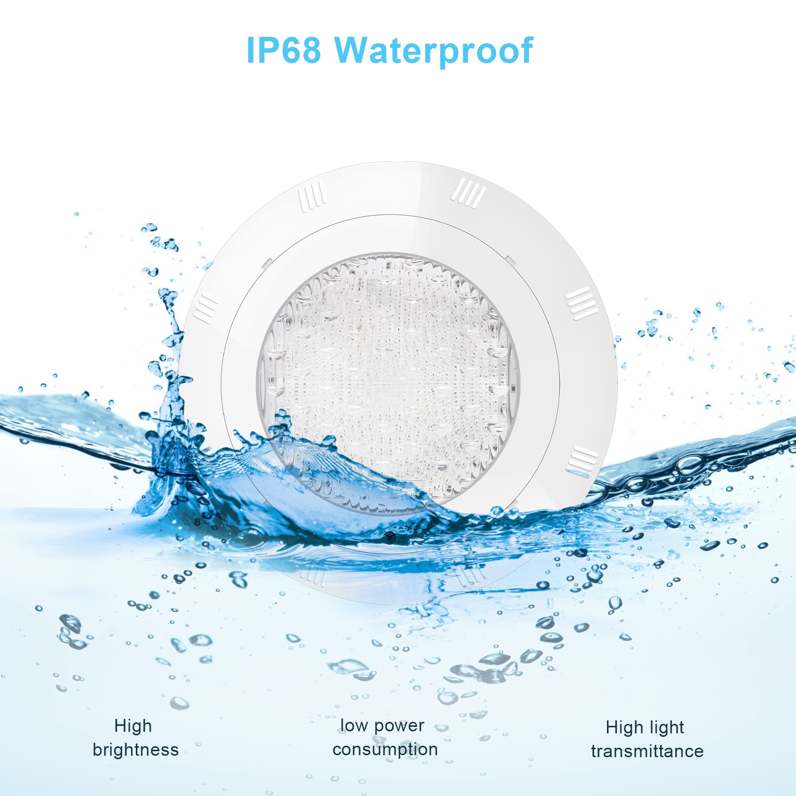 Kingwen Foco led piscina PAR56 RGBW Piscinas Lámpara 38W Con Control Remoto 12V AC/DC Universal Luces led Piscina IP68 Impermeable luces piscina