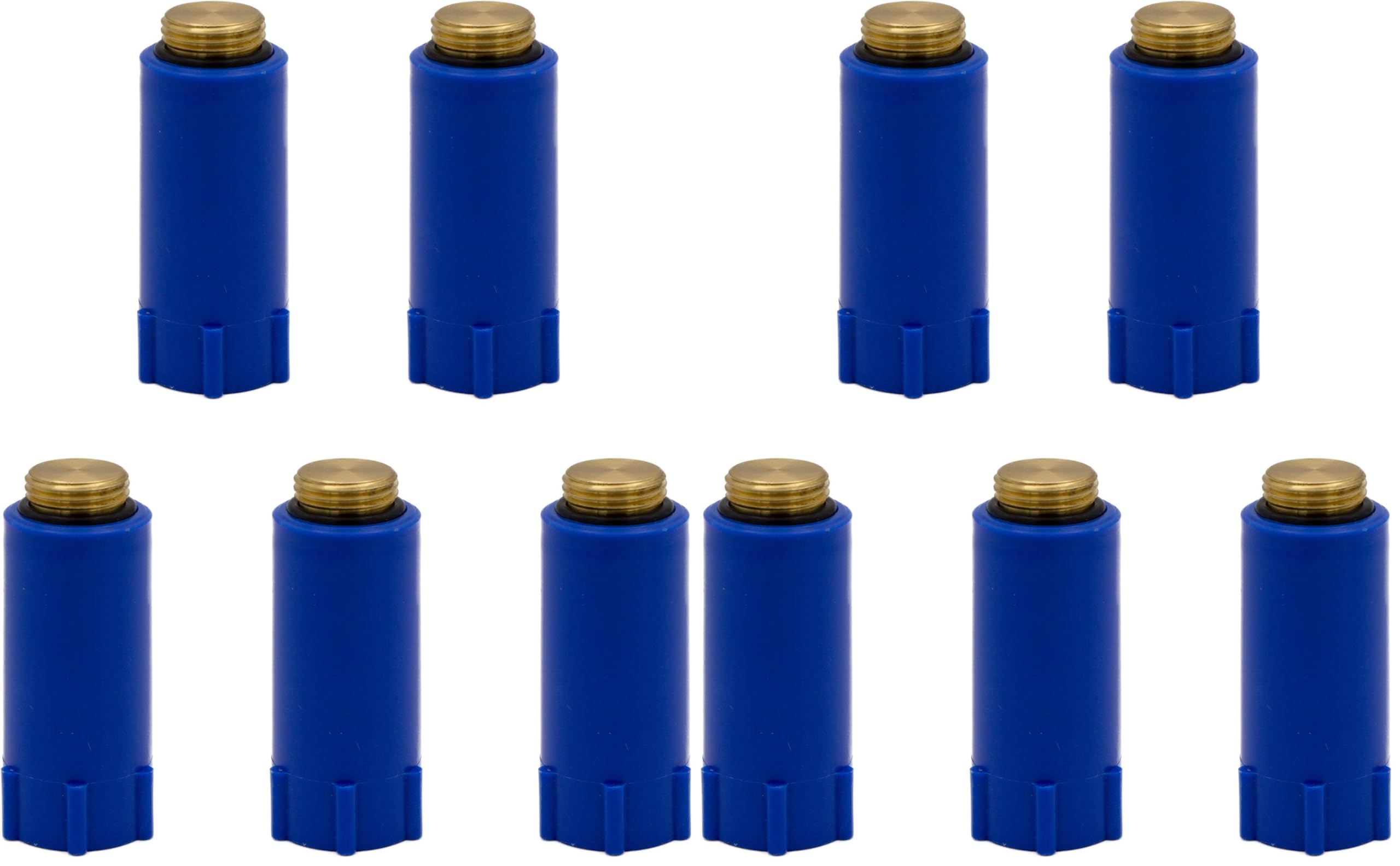 VARIOSAN Baustopfen 14597, 5 Stück, 1/2", blau, Messinggewinde (Packung mit 2)