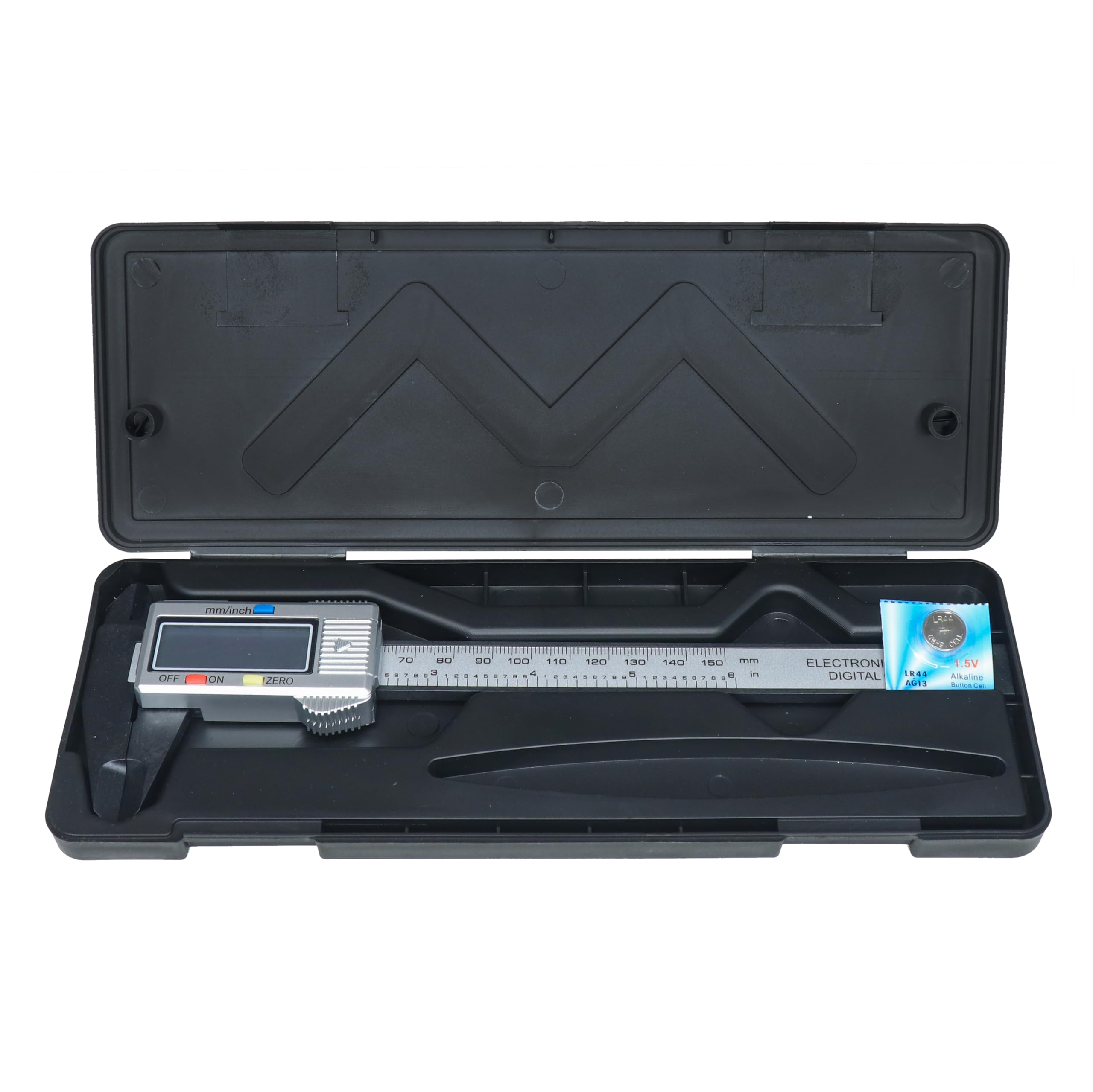 Electronic Spices 6 Inch Plastic Vernier Scale (Caliper) Inch and Millimeter Conversion Tool With LCD Display
