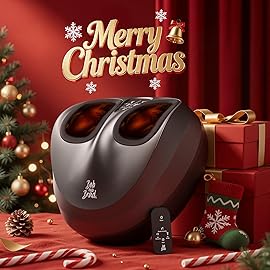 BOB AND BRAD Foot Massager Machine with Heat and Remote, Fits up to Size 14, FSA Eligible HSA Shiatsu Deep Kneading Foot Massager for Plantar Fasciitis and Neuropathy, Christmas Gifts for Women Men