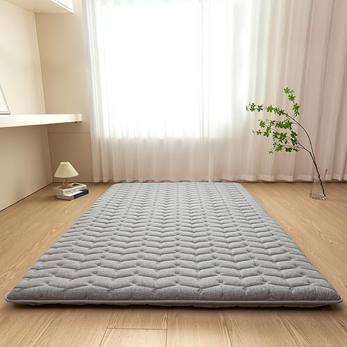 Miniatura 9 de Colchón japonés de espuma prémium de 3.2 pulgadas de grosor, tamaño individual, 39 x 80 pulgadas, 100% espuma de alta densidad, cómodo tapete para