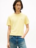 Tommy Hilfiger Men’s Short Sleeve Round Neck Seasonal Solid T-Shirt, Yellow (Citronella), XL - 2