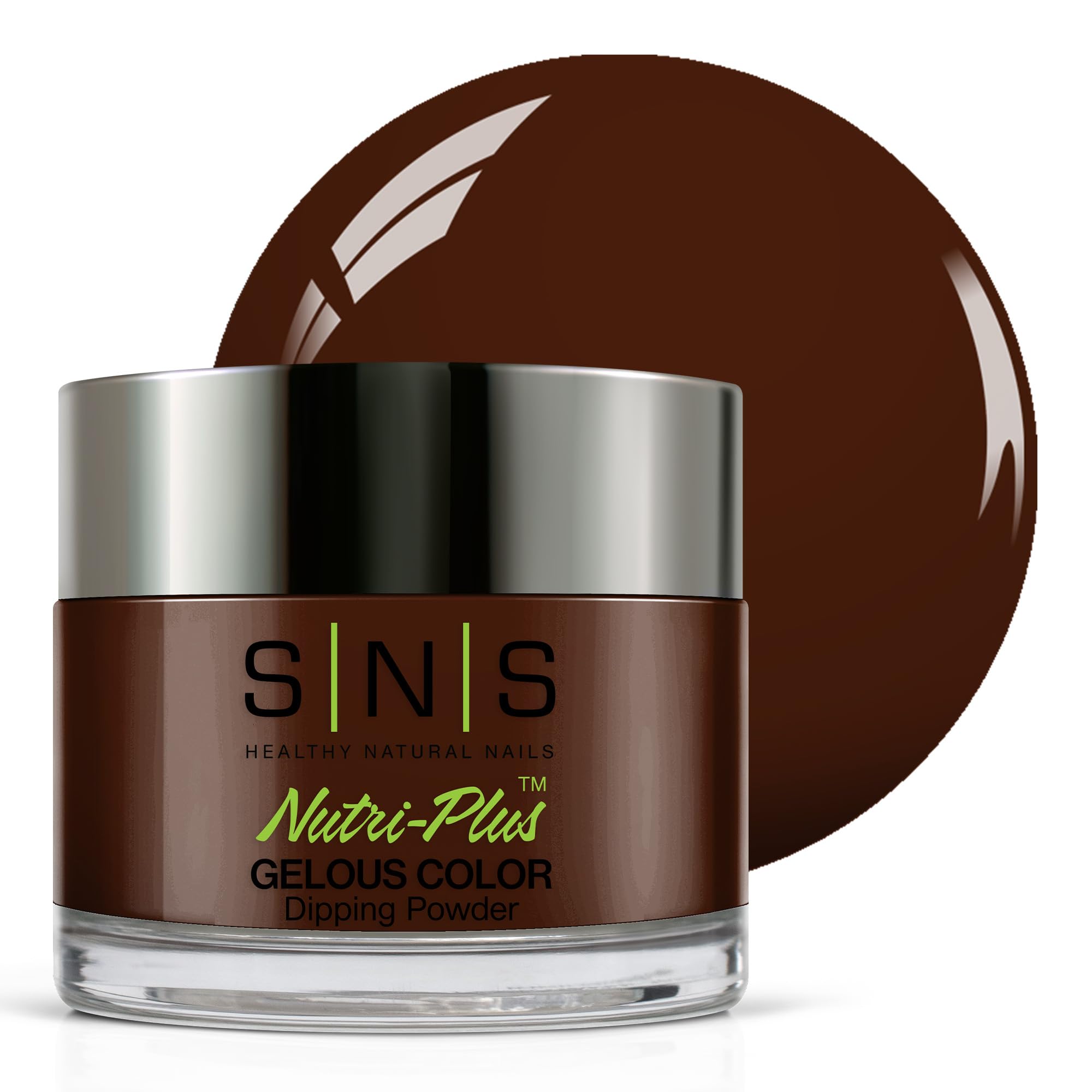 SNS Nail Dip Powder, Gelous Color Dipping Powder - Brownstone Steps (Brown, Cream) - Long-Lasting Dip Nail Color Lasts 14 Days - Low-Odor & No UV Lamp