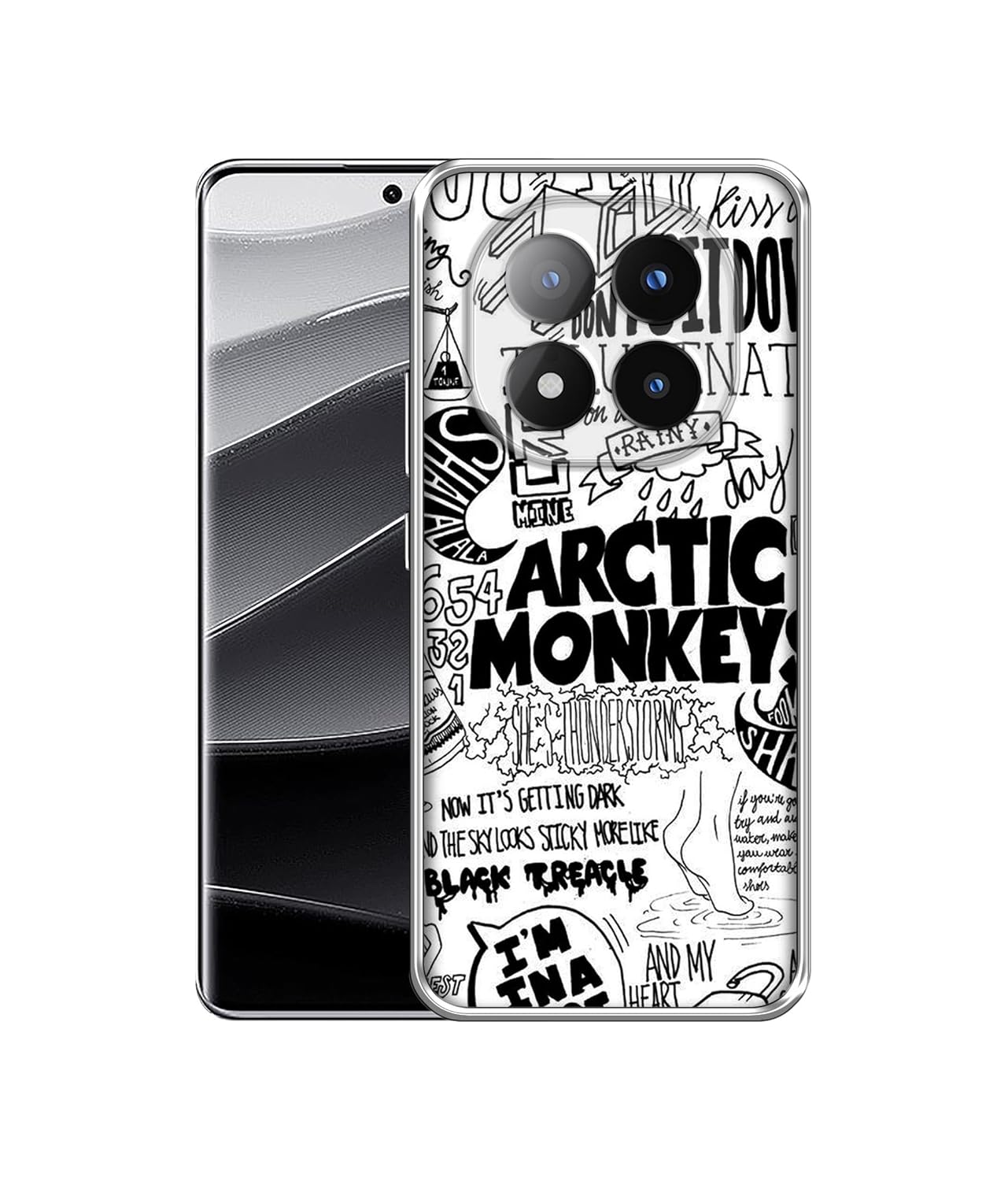 Casotec Arctic Monkeys Pattern Design Printed Silicon Soft TPU Back Case Cover for Mi Redmi Note 14 Pro Plus 5G Casotec Arctic Monkeys Pattern Design Printed Silicon Soft TPU Back Case Cover for Mi Redmi Note 14 Pro Plus 5G