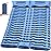 FUN PAC Camping Sleeping Pad, Ultralight Camping Pad with Pillow Built-in Foot Pump Inflatable Sleeping Mat Compact for Camping Backpacking Hiking Traveling - Blue, Single