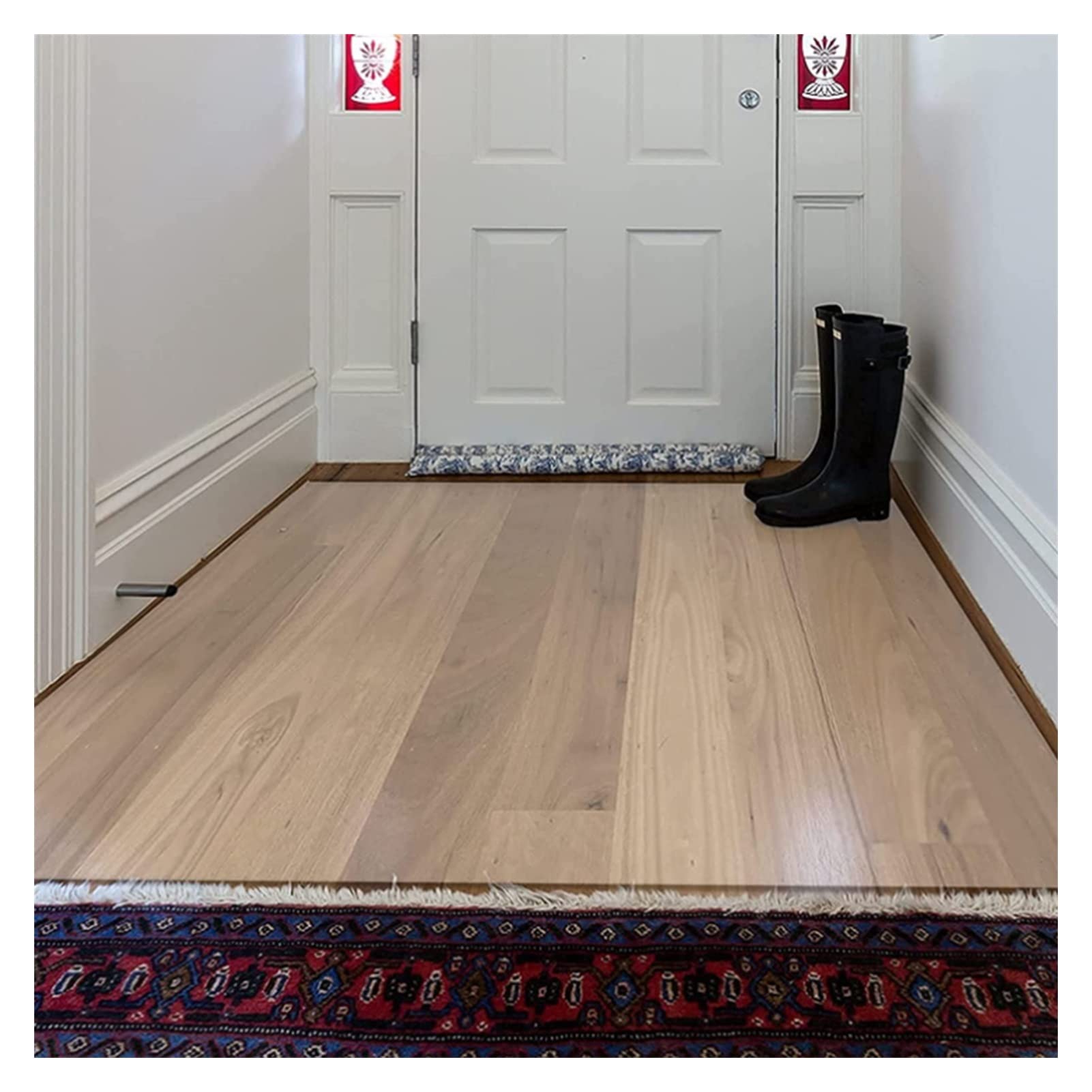 Protection de tapis en PVC transparent – Rouleau de vinyle antistatique à fort impact de 1 mm d'épaisseur pour la maison et le bureau – Tapis de sol antidérapant multifonction