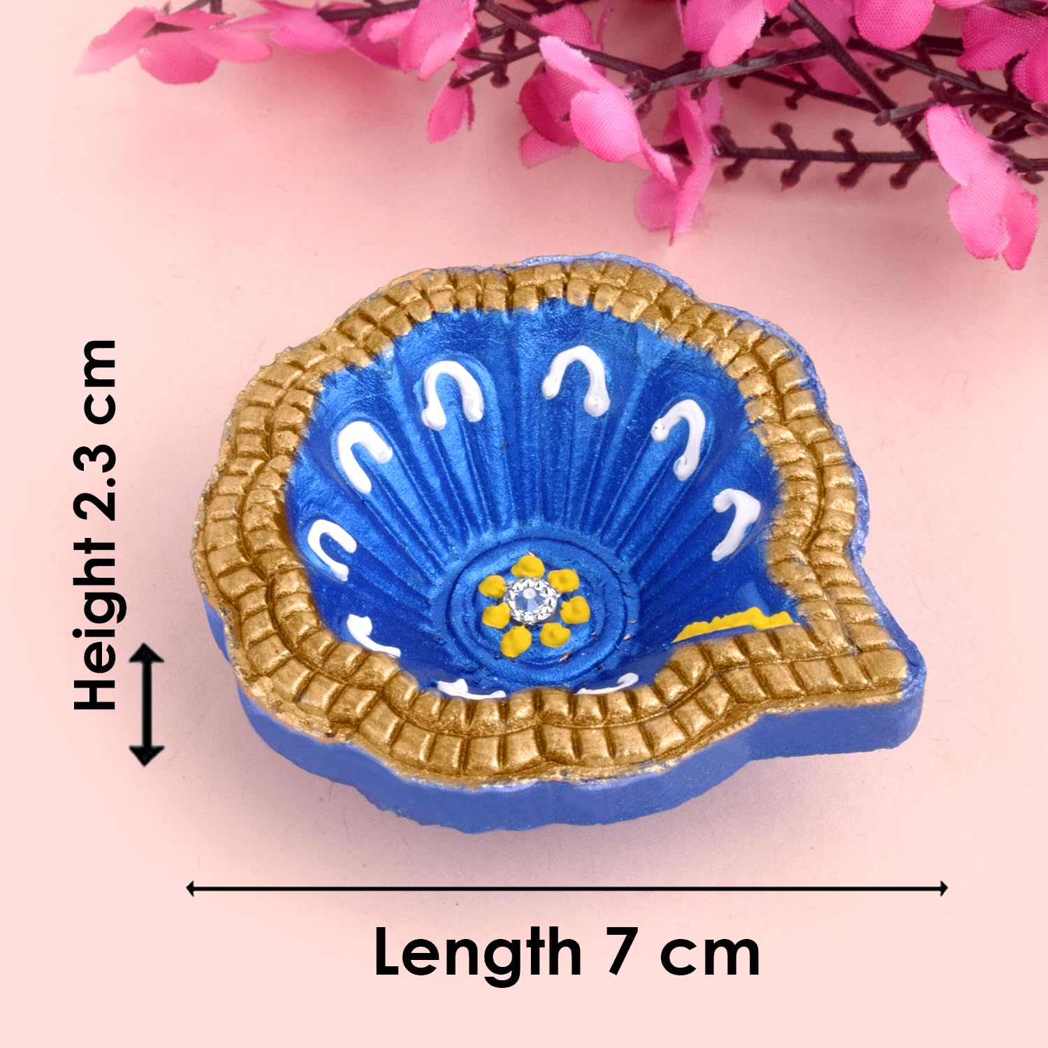SATVIK 12er Set Deep Mala – Traditionelle Diwali-Dekoration Mit Kerzen, Zum Aufhängen Als Wandschmuck