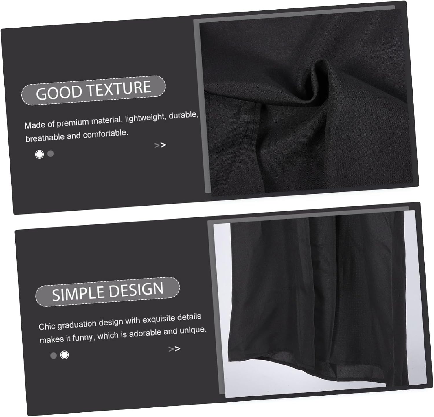 GALPADA Graduation Gown Cap Black Cap and Gown Men Hats Dress Graduation Coat Cap and Gown for Men Mens Costumes