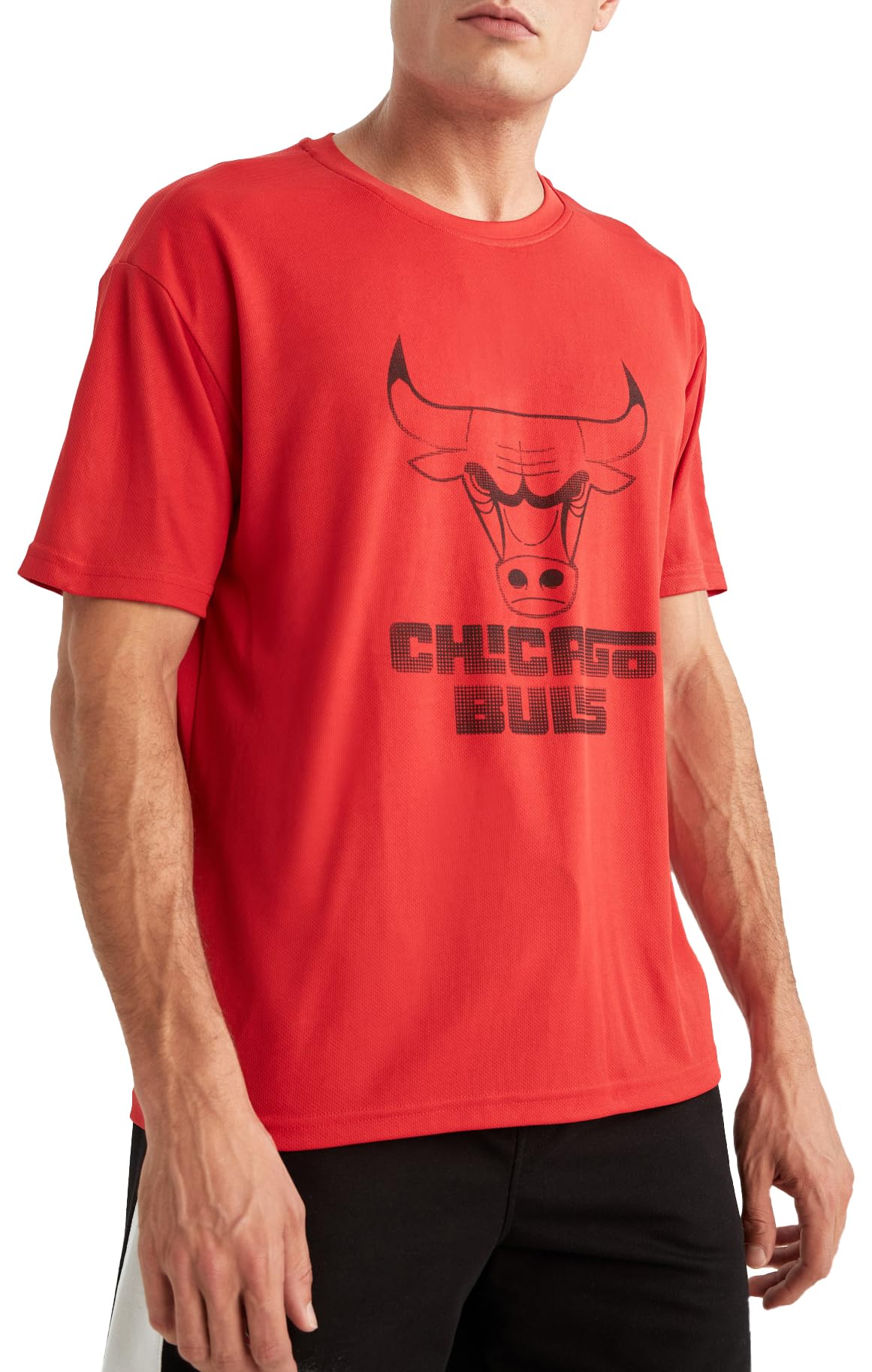 Erkek DeFactoFit NBA Chicago Bulls Boxy Fit Tişört
