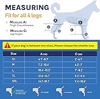 Vista 2 de Rodillera para perro, negro, tamaño: grande