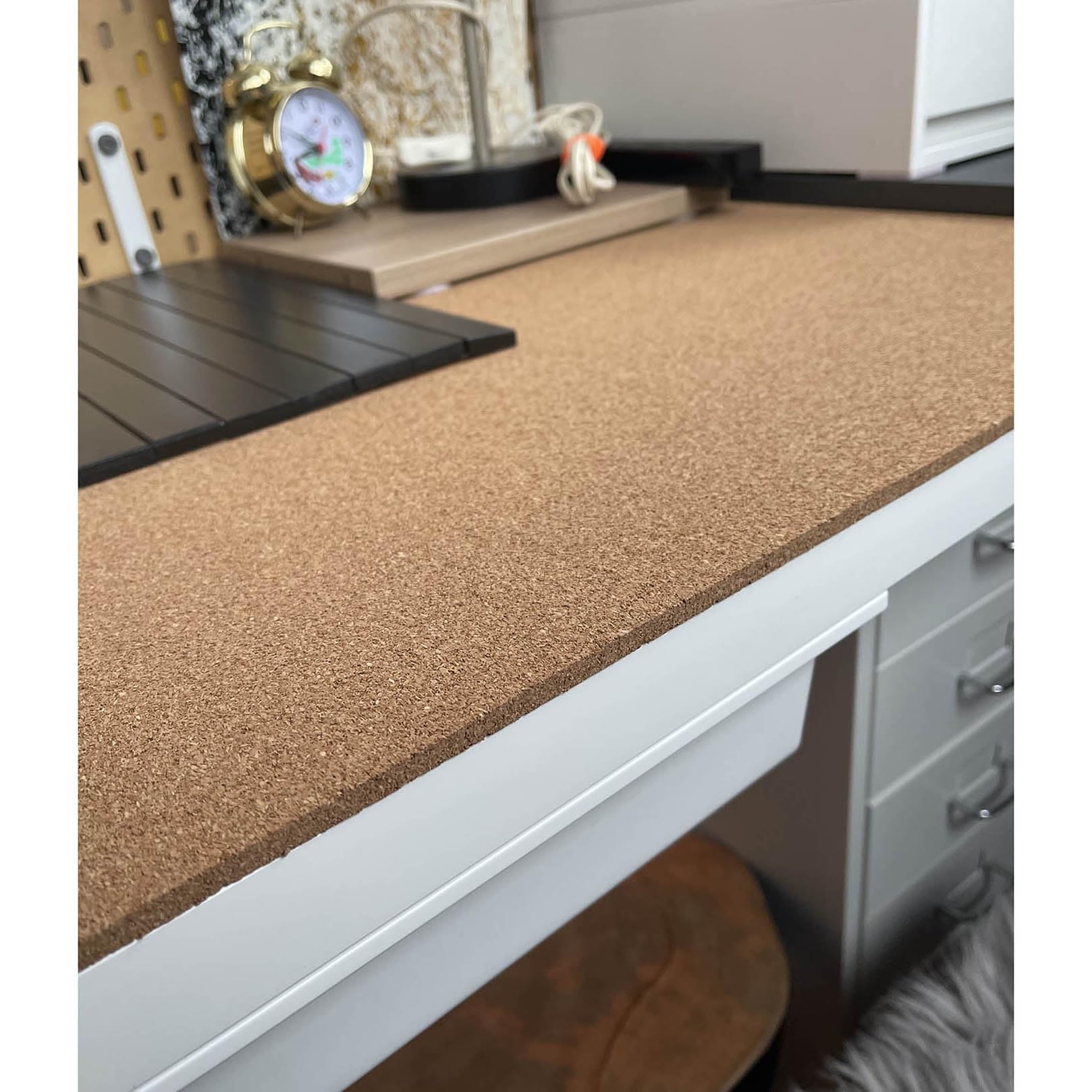 Rollo grande de corcho natural de alta densidad de 1/4 pulgadas 1/3 pulgadas de grosor para suministros de pared rollo de corcho de 8 mm de grosor 1,1 m x 2 m