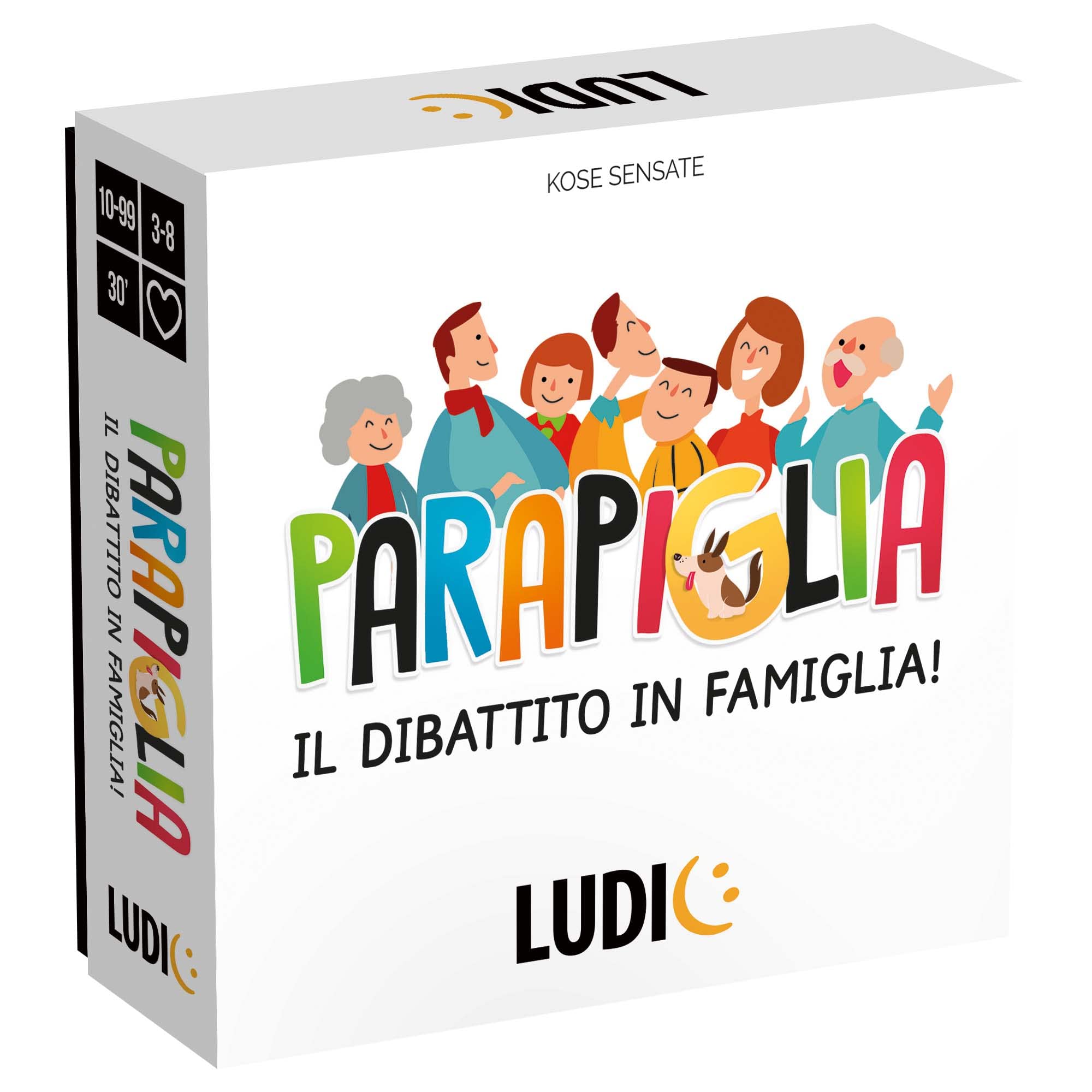 Ludic Parapiglia Il Dibattito In Famiglia It56161 Gioco Di Società Per La Famiglia Per 3-8 Giocatori Made In Italy - Giochi e Prodotti per l'Età Evolutiva
