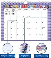 Vista 5 de Calendario de pared 2026, calendario en espiral colgante, papel de pared de noviembre de 2025 a diciembre de 2026, grosor de 11 x 8.5 pulgadas