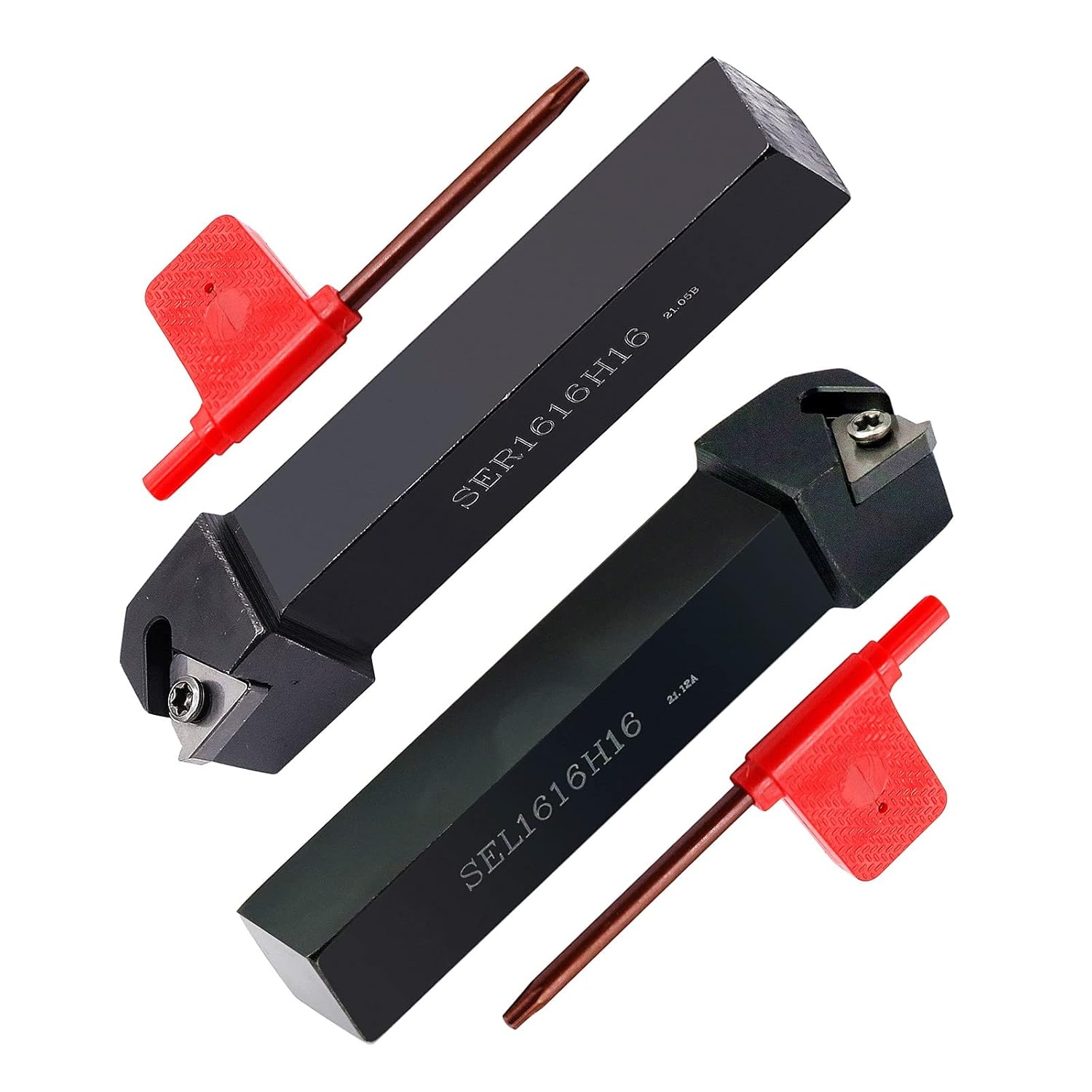 5/8" SER1616H16 SEL1616H16 Lathe Holder Tool with 20pcs 16ER/IR AG60,Pack of 26