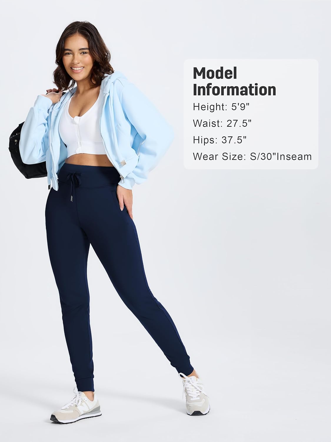 SEVEGO Women 30"/32"/34"/36"/38" Tall Inseam Fleece Lined Joggers Water Resistant Hiking Pants with Zipper Pockets - Image 7