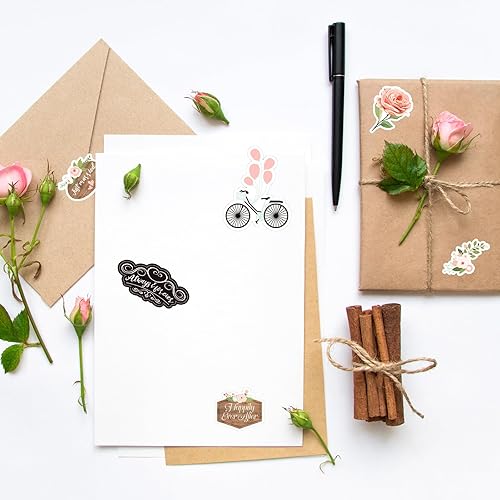 Vista 24 de Eaasty 930 calcomanías de estilo navideño para álbumes de recortes, elementos acogedores, planificadores, calcomanías para invitación, sobre