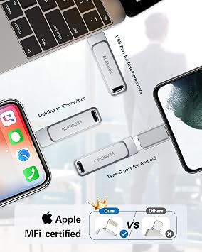 MFi Certified 256GB Photo Stick USB Flash Drive for iPhone