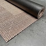 STORESDECO Alfombra vinílica de Tejido Trenzado Premium de Alta Gama. Lavable Antideslizante y extraplana. Materiales Resistentes de máxima Calidad Color Marrón Claro 200 x 290 cm