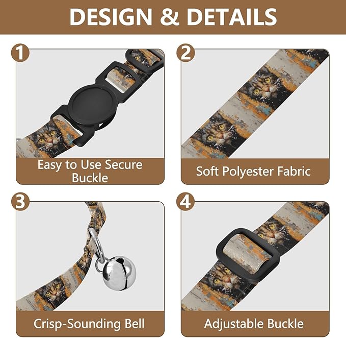 Collar para Gato 2 Pack con Campana Ajustable y Hebilla de Seguridad miniatura 5