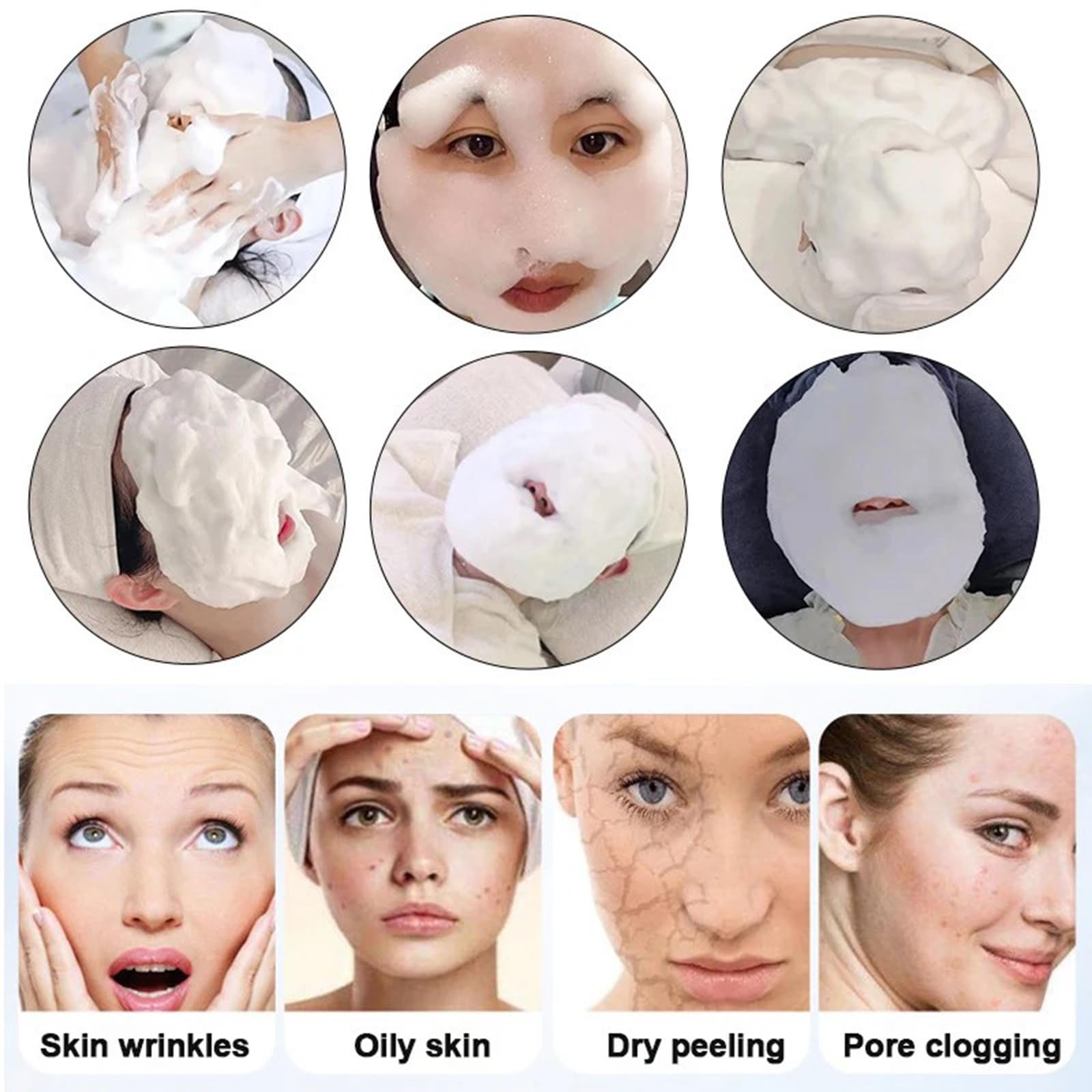 Appareil De Nettoyage du Visage à Bulles D'oxygène: Nettoyage en Profondeur, Blanchiment, Rajeunissement, Soin du Visage pour Spa, Salon De Beauté Et Usage Domestique