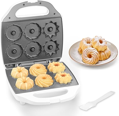 Miniatura 7 de Máquina para Hacer Waffles Cuadrada, Máquina para Hacer Mini Waffles Clásicos de 2 x 4, Plancha para Waffles, Placas de Cocción Duales para Desayuno