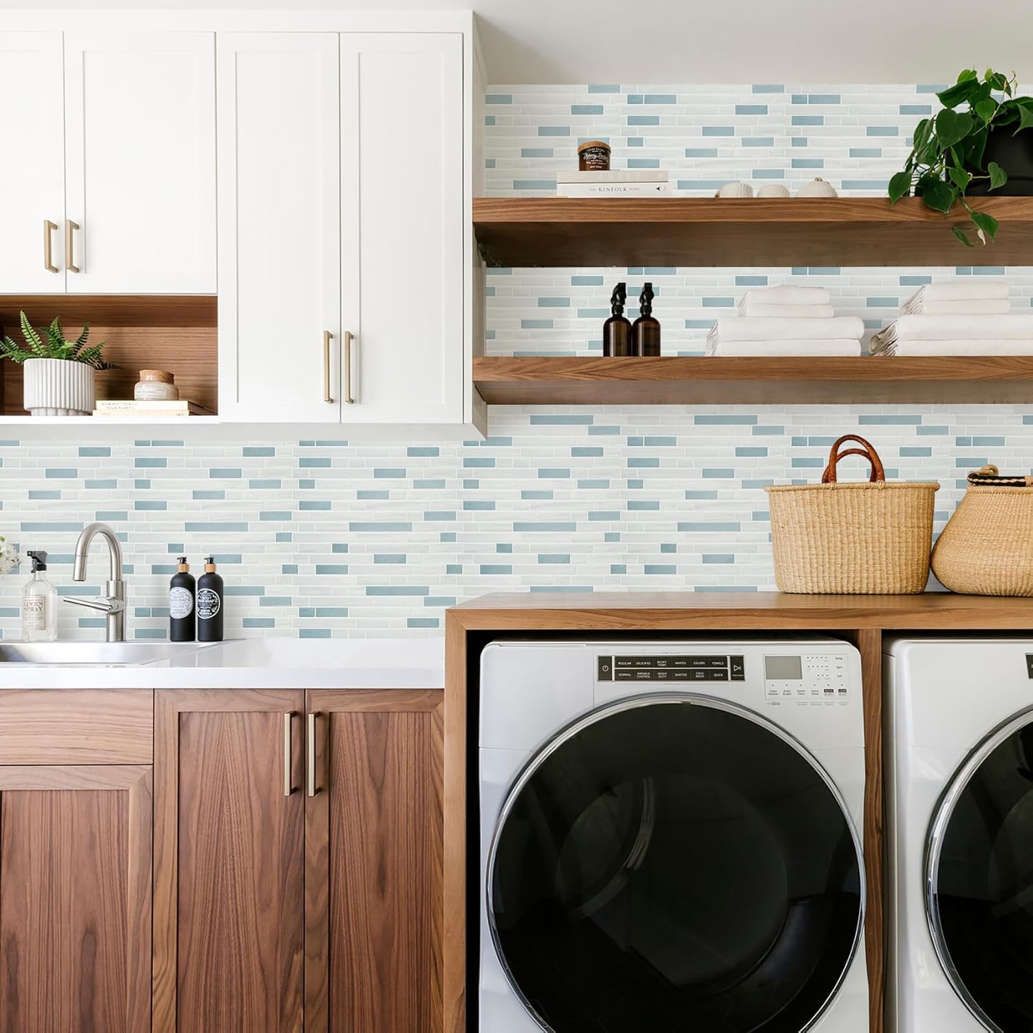 STICKGOO Peel and Stick Backsplash - 10 Sheets of 12”×12” - 3D Self Adhesive Peel and Stick Tile Backsplash for Kitchen & Bathroom