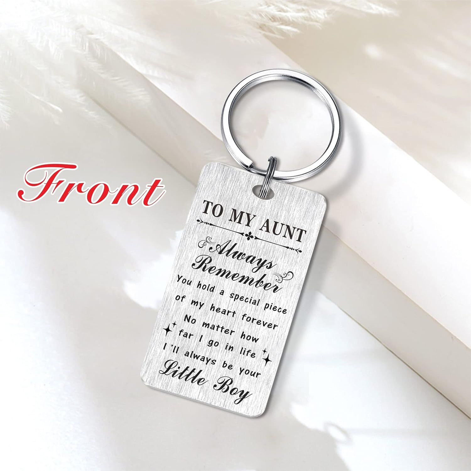 HYHYDHP Aunt Christmas Keychain from Nephew - Birthday Keychin for Auntie from Nephew, Mothers Day Ideas - Image 3