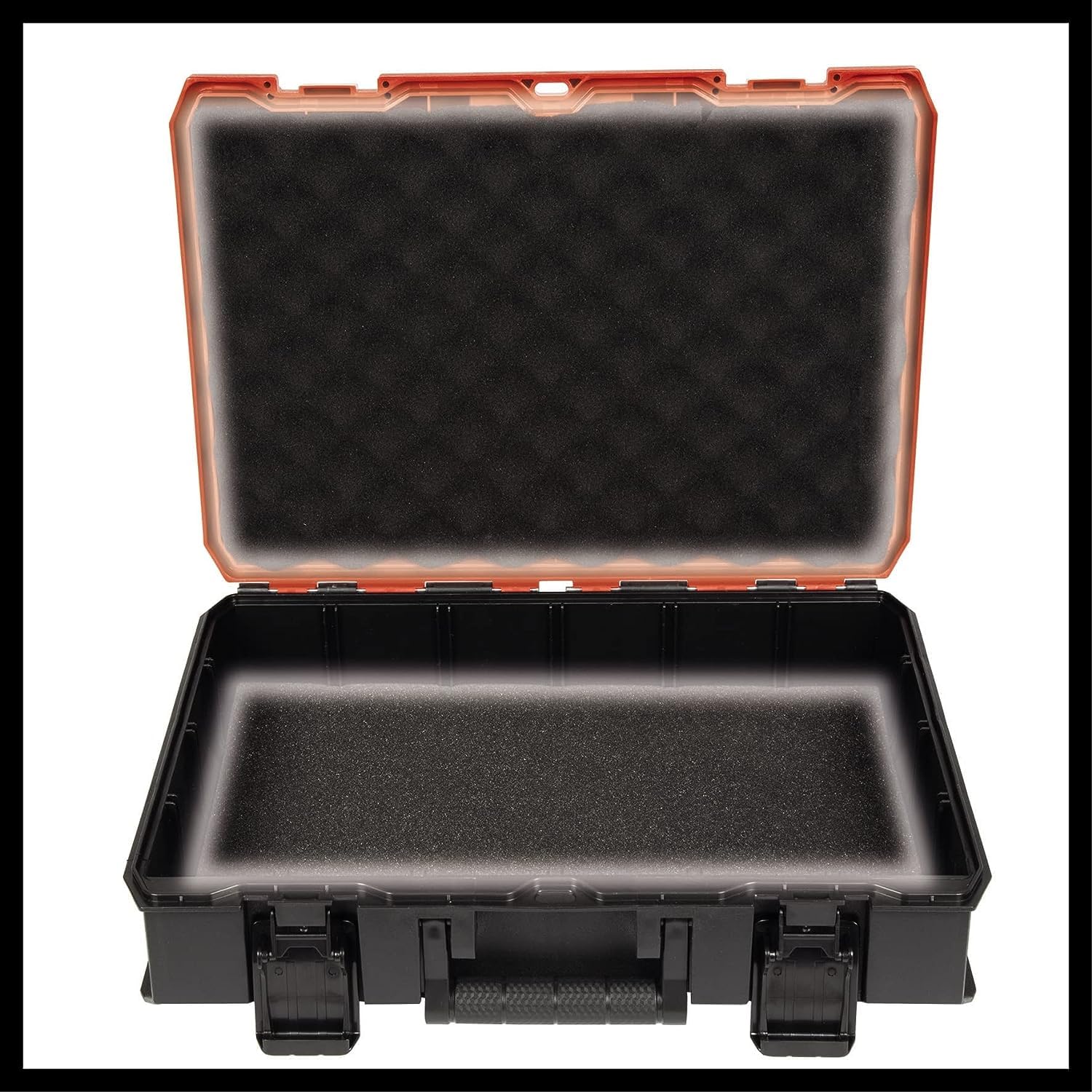 Einhell Systemkoffer E-Case S-F (für universelle Aufbewahrung von Werkzeug, 44x32x13 cm Außenmaße, max. 25 kg Beladung, spritzwassergeschützt, stapelbar, inkl. Rasterschaumstoff)