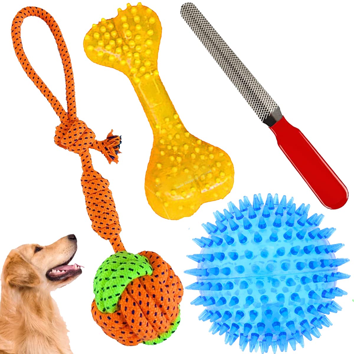 See full amazon price history chart for YOUHAVEDEAL Dog Chew Toys for Puppy Teething - 4 Pack Indestructible Pet Toys for Puppy Chewers, Interactive Tug of War Rope Toys for Puppies with Free Nail Filer - Color May Vary YOUHAVEDEAL Dog Chew Toys for Puppy Teething - 4 Pack Indestructible Pet Toys for Puppy Chewers, Interactive Tug of War Rope Toys for Puppies with Free Nail Filer - Color May Vary (B0BLNDWGJJ) Amazon Price History, Amazon Price Tracker