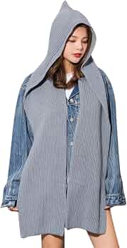 Echarpe Femme Hiver Generisch Ensemble écharpe à Capuche En Tricot Solide 2 En 1, Bonnet écharpe Tricot Sport