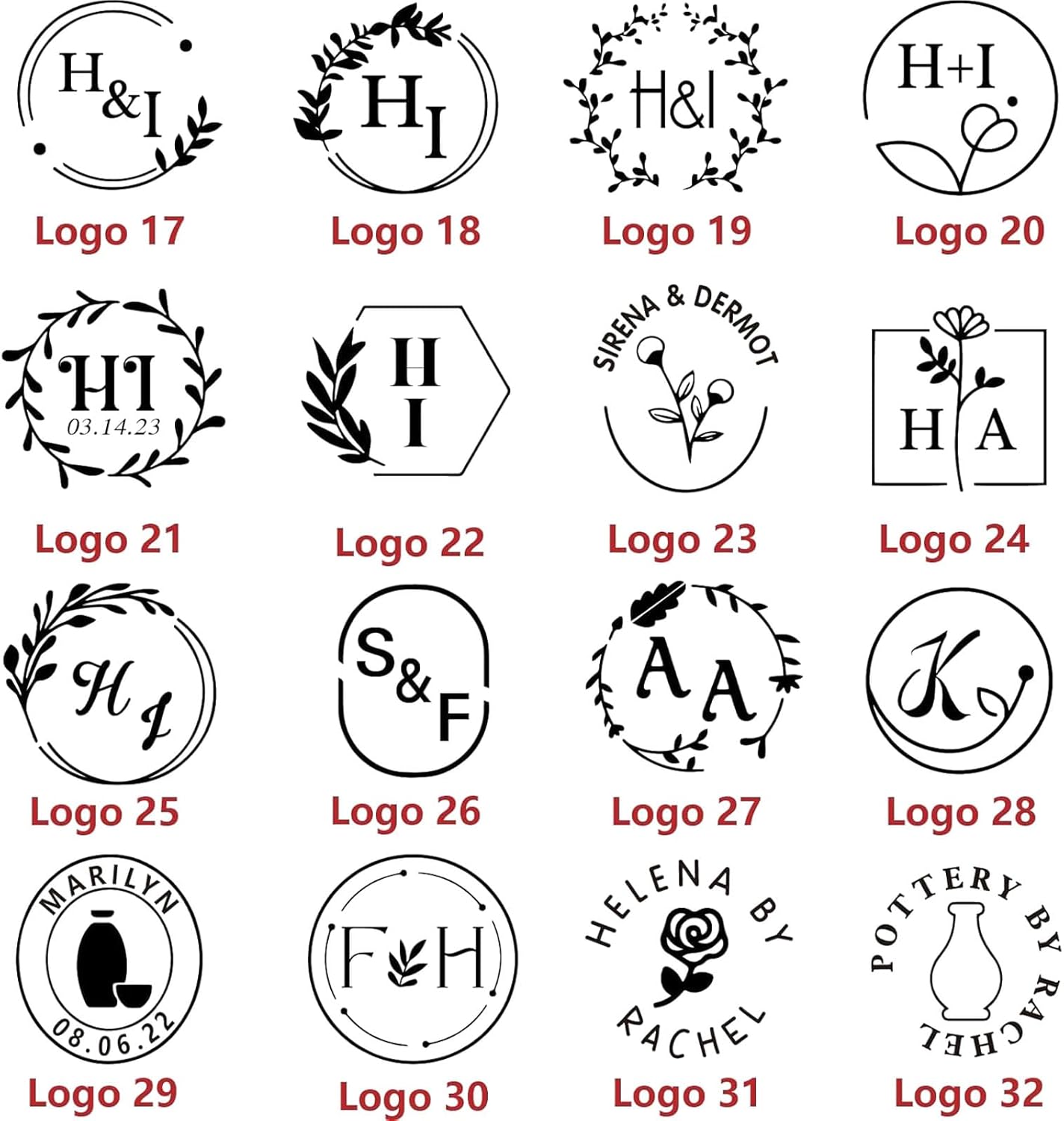 パーソナライズされた陶器署名スタンプ カスタム陶器スタンプ 独自のデザインのポリマークレイツール 陶芸愛好家へのギフト DIY スタ