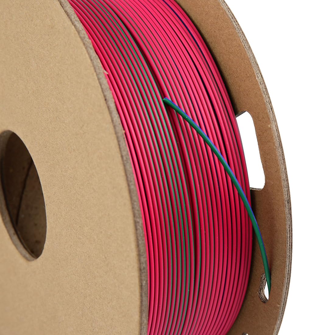Filamento De Impresora 3D En Color PLA Mate 3 En 1|Filamento De Impresión 3D Cuidadosamente Enrollado 1,75mm(+/- 0,05mm)|Suministros De Impresión 3D,rojo Verde Azul,PLA 1 KG (2,2 Libras)