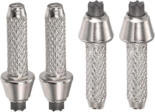 Paquete de 4 puntas de carburo para bastones de trekking, aleación de aluminio, piezas de punta de bastón de senderismo para bastones de senderismo