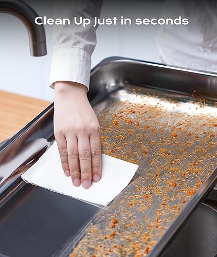 Miniatura 7 de Platos de roce para buffet, paquete de 4 unidades, 9 cuartos de galón acabado pulido tipo espejo calentadores de alimentos para fiestas buffet sin