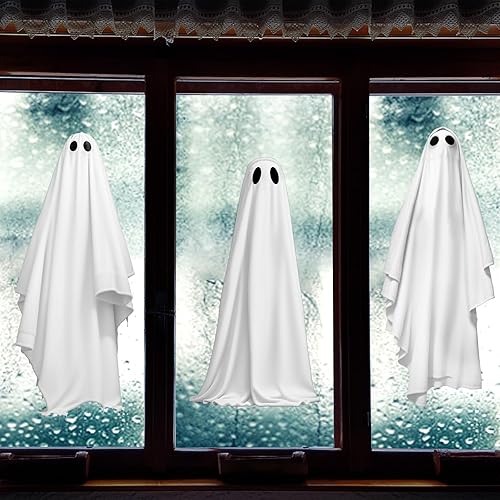 Miniatura 26 de 110 calcomanías extra grandes de copo de nieve para ventana de vidrio gigante blanco copo de nieve decoración de copos de nieve de Navidad