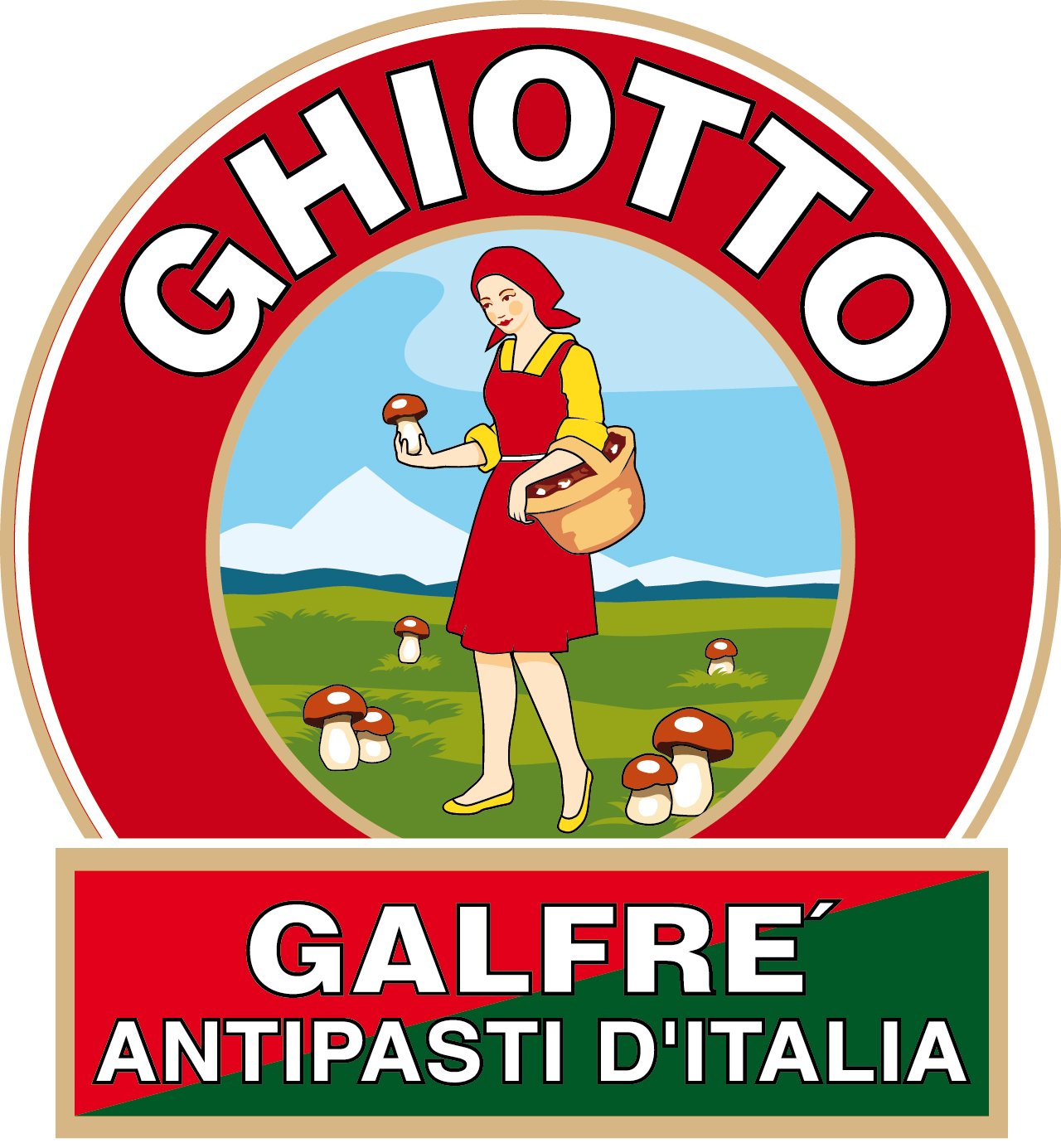 Ghiotto, Galfré Antipasti d'Italia, Funghi Porcini Secchi, Speciale Confezione Scatola Oro, Ideali Per Condimenti, Contorni, Risotti e Sughi, Formato da 100g