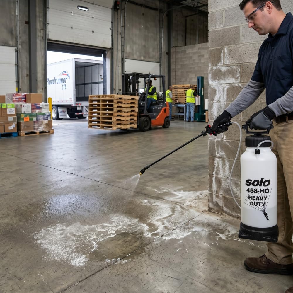 SOLO 458-HD Pulvérisateur de réservoir Robuste de 10 litres avec Joints en Viton et Joints toriques