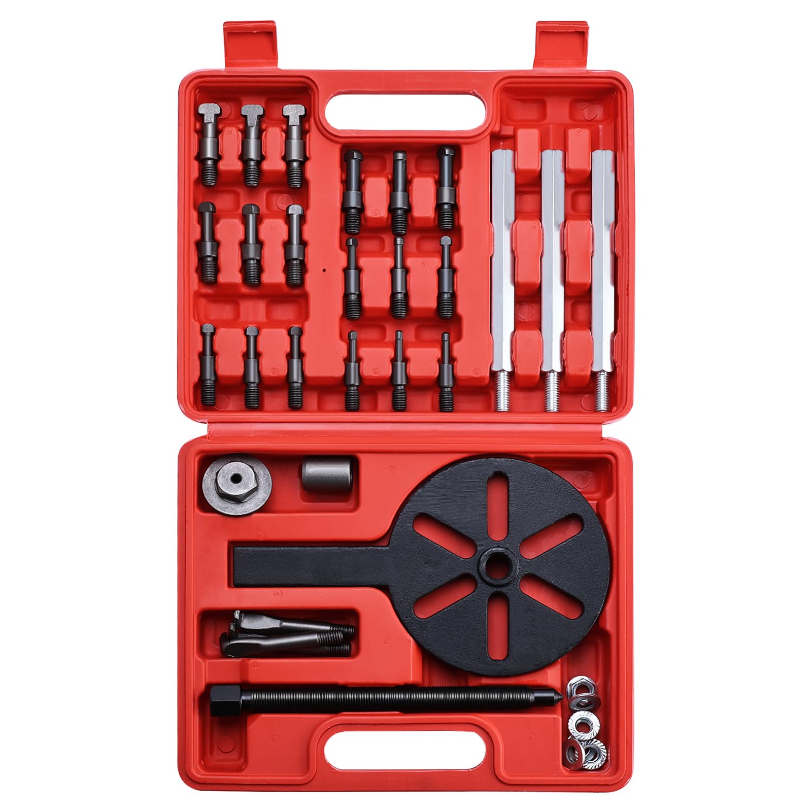 FreeTec 21tlg Innenlager Kugellager Abzieher, Universal Innenabzieher Lager Set, 3 Gebogenen Haken Kugellager Abzieher mit 6 Größen Spannzangen Lager Abzieher Innen