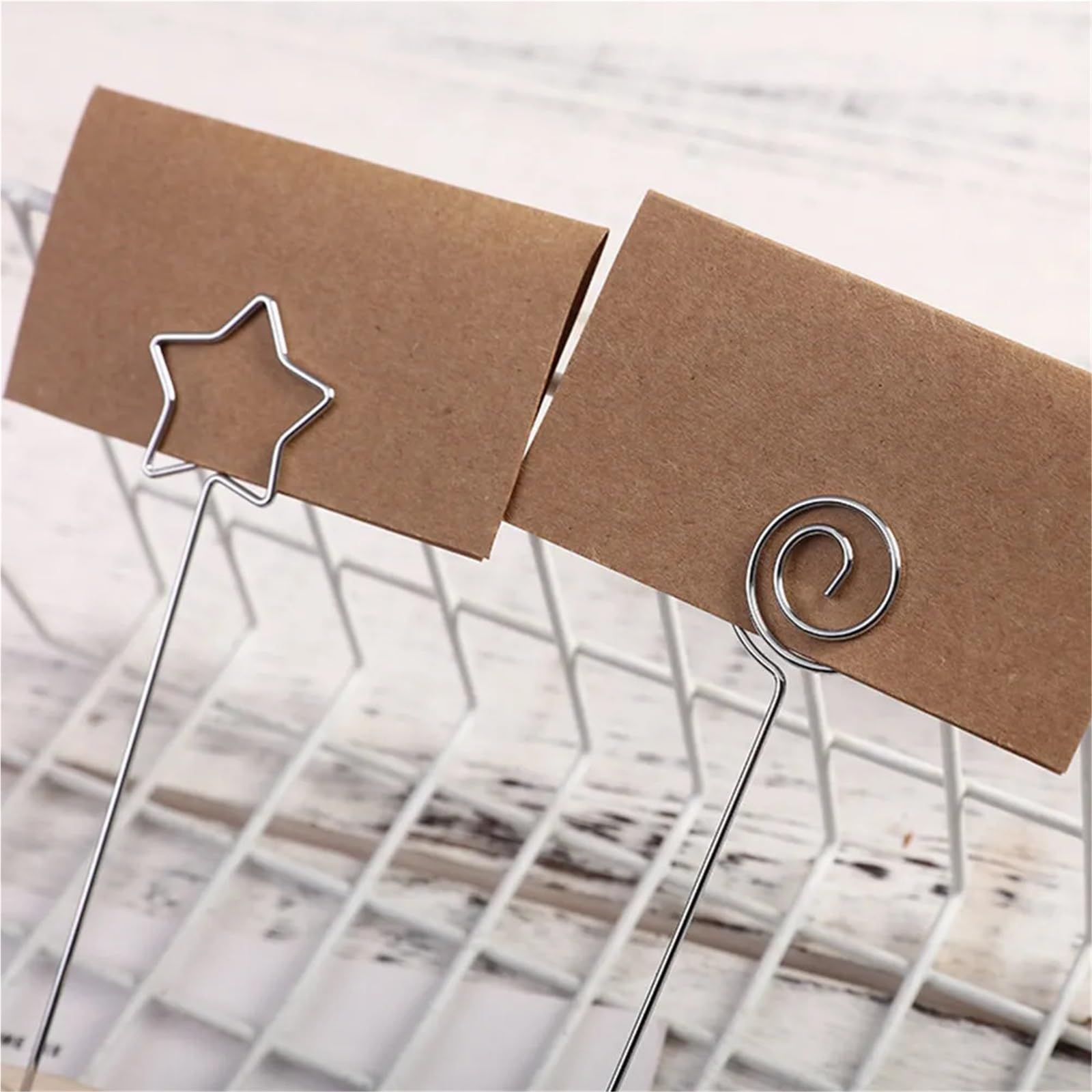 Lot de 20/80 porte-notes en bois avec base ronde pour mariage, photo, menu, cartes, numéros pour tables, étiquettes, bureau, fête de mariage