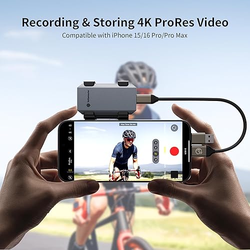 Miniatura 5 de Yottamaster SSD externo de 1 TB, hasta 460 MBs, cable USB C 2 en 1 y cordón, unidades de estado sólido portátiles, compatible con 4K ProRes HDR