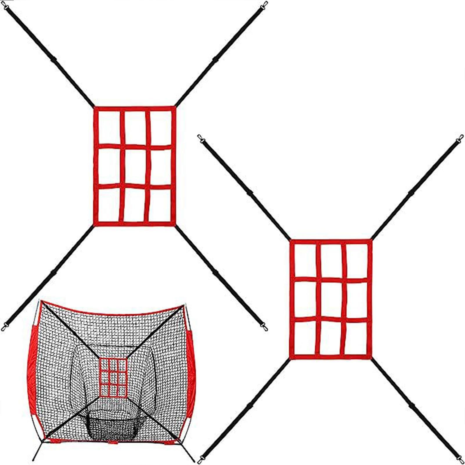 Strike Zone-Ziel Für Baseball-Softball-Netz – 9-Loch-Werfen, Pitchen, Schlagen, Schlagen, Fangen, Übungsziel | Tragbarer Schlagtrainer, Trainingshilfen Für Die Pitcher-Genauigkeit