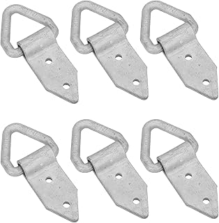 AB Tools Galvanised Fold Over Tie Down Lashing Eye Rings Anchor Point Fastener 6pk