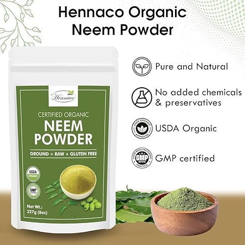 Miniatura 2 de Polvo de neem orgánico (8.01 oz)