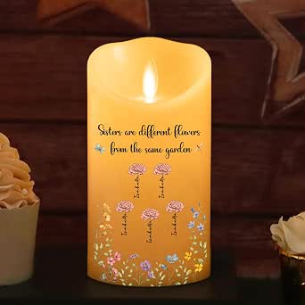 Personalized Jewelry Dish For Sisters - Ceramic Ring Tray, Birth Month Flower, "Different Flowers Same Garden" Quote