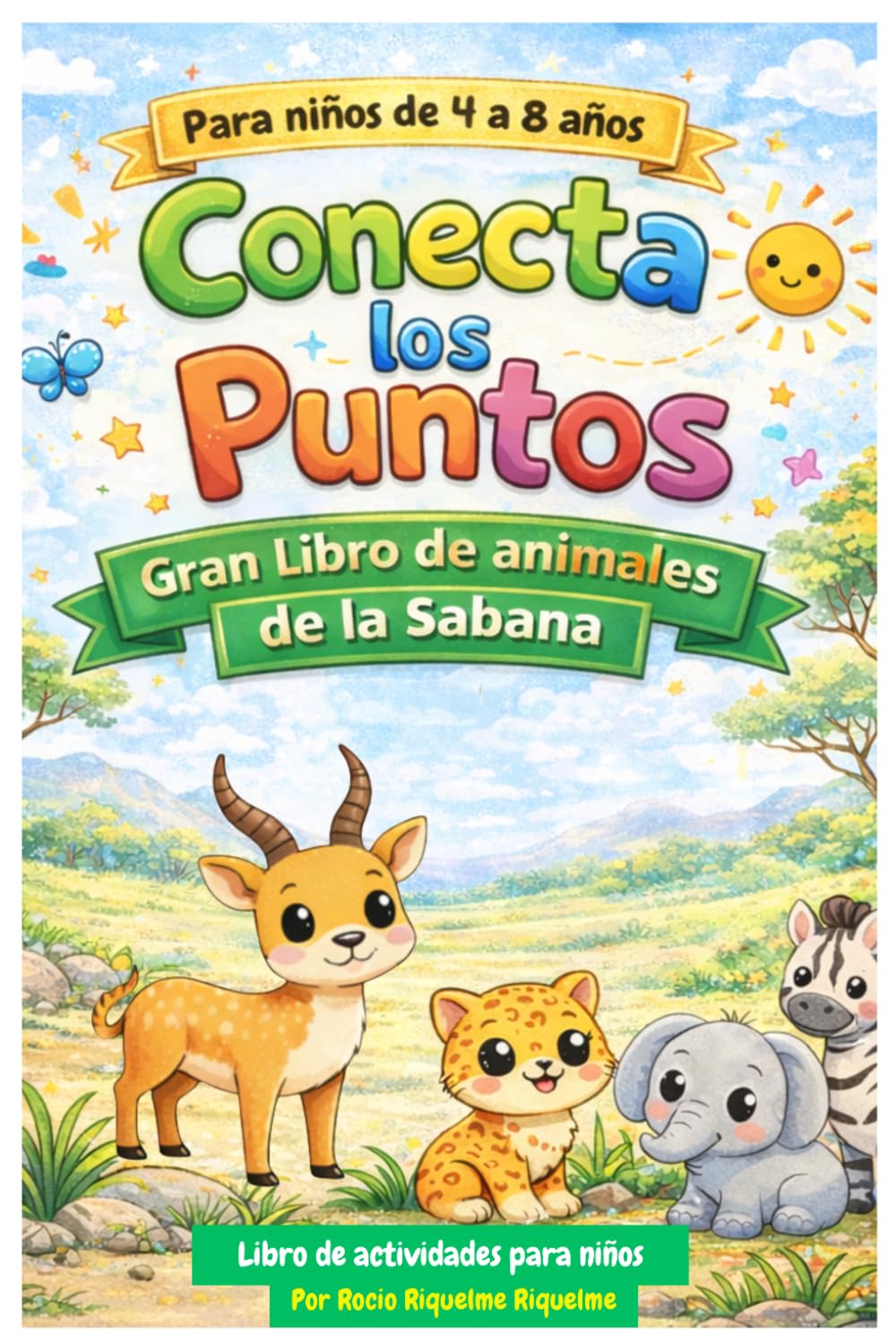 Conecta los Puntos: Gran Libro de animales de la Sabana