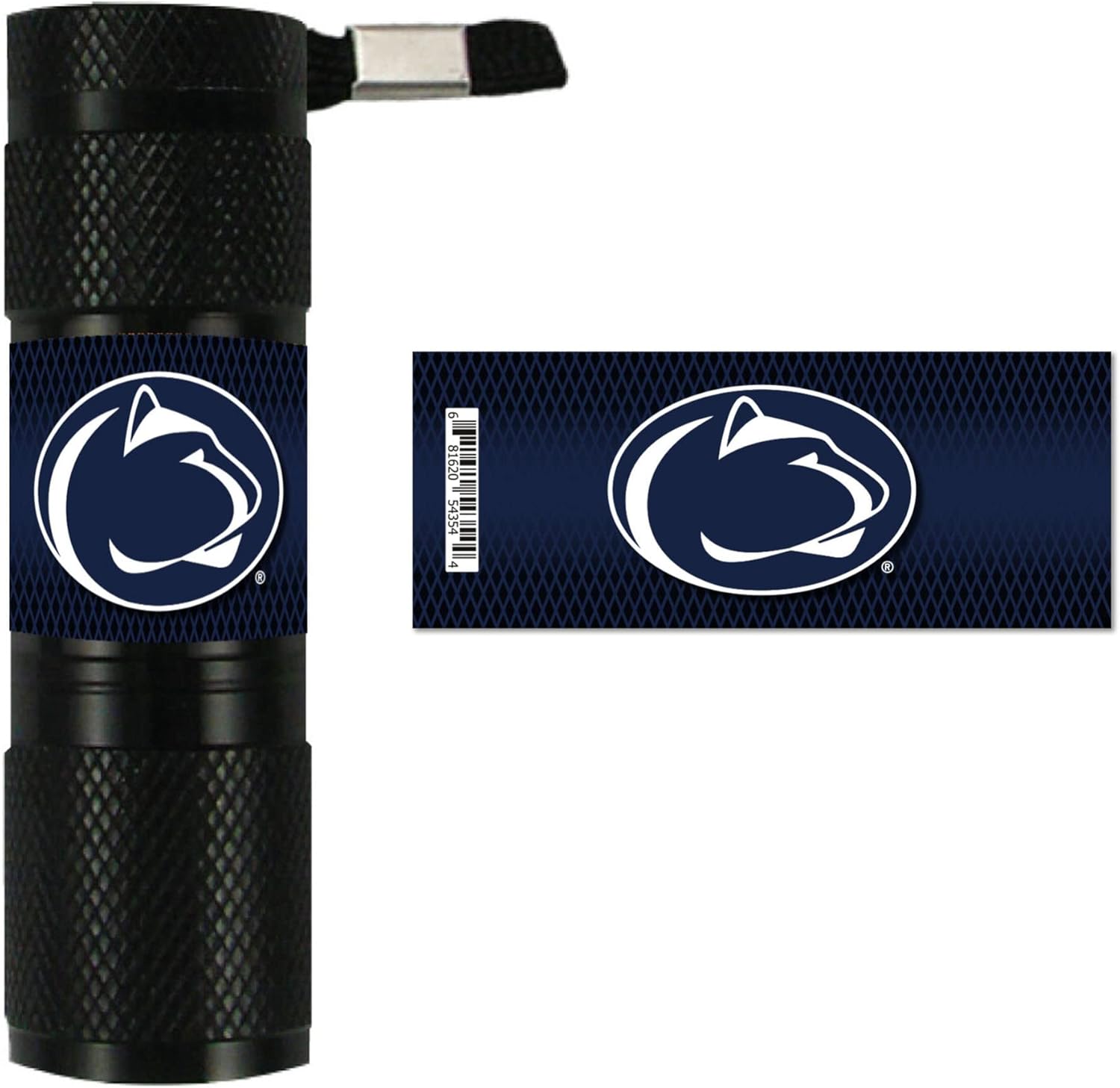 FANMATS 62394 Penn State LED Pocket Flashlight - 3.5in. X 1in., Black