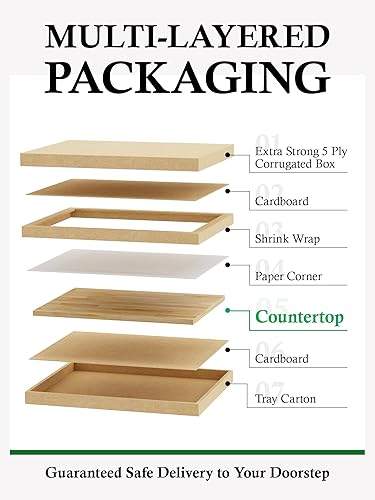 Miniatura 9 de Bloque de carnicero de madera maciza de abedul de 6 pies, 72 x 39 pulgadas, tabla de cortar para isla de cocina, mesa de comedor, oficina,