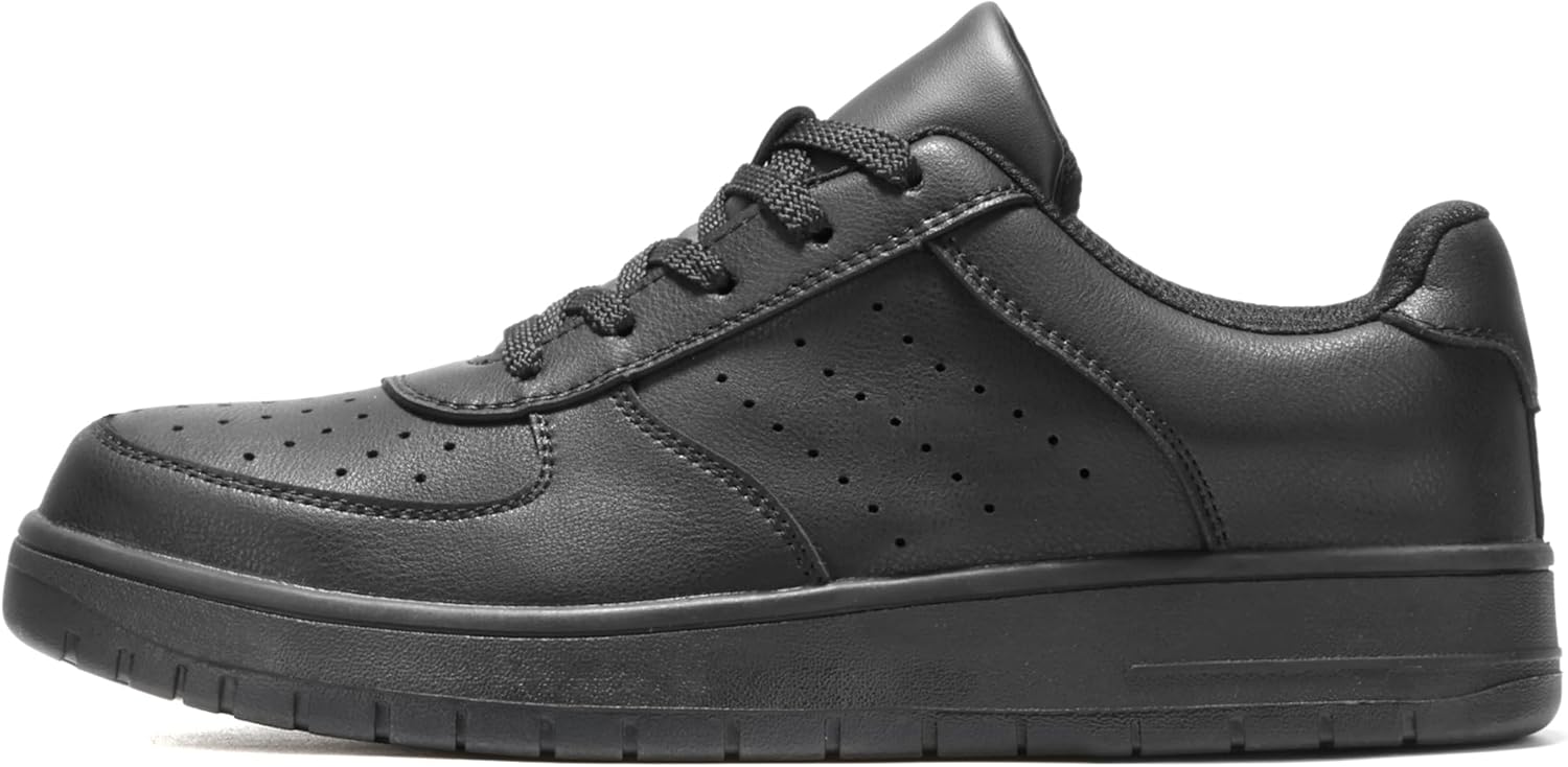 Furuian Steel Toe Shoes for Men Comfortable Safety Shoes Lace Up Work Shoes - Image 3